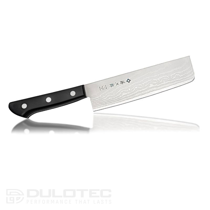 Tojiro DP Damascus Nakiri Knife 165 mm F-330 - VG10 - 37-layer laminate » Dulotec.com