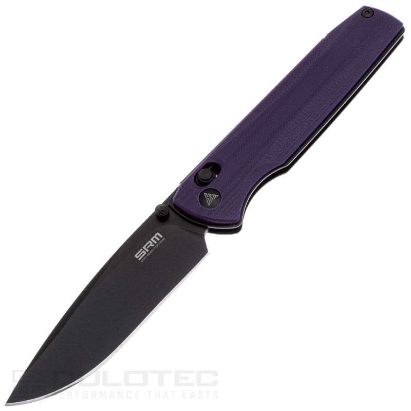SRM 258L-GN Folding Knife - G10 Handle and D2 Steel » Dulotec.com