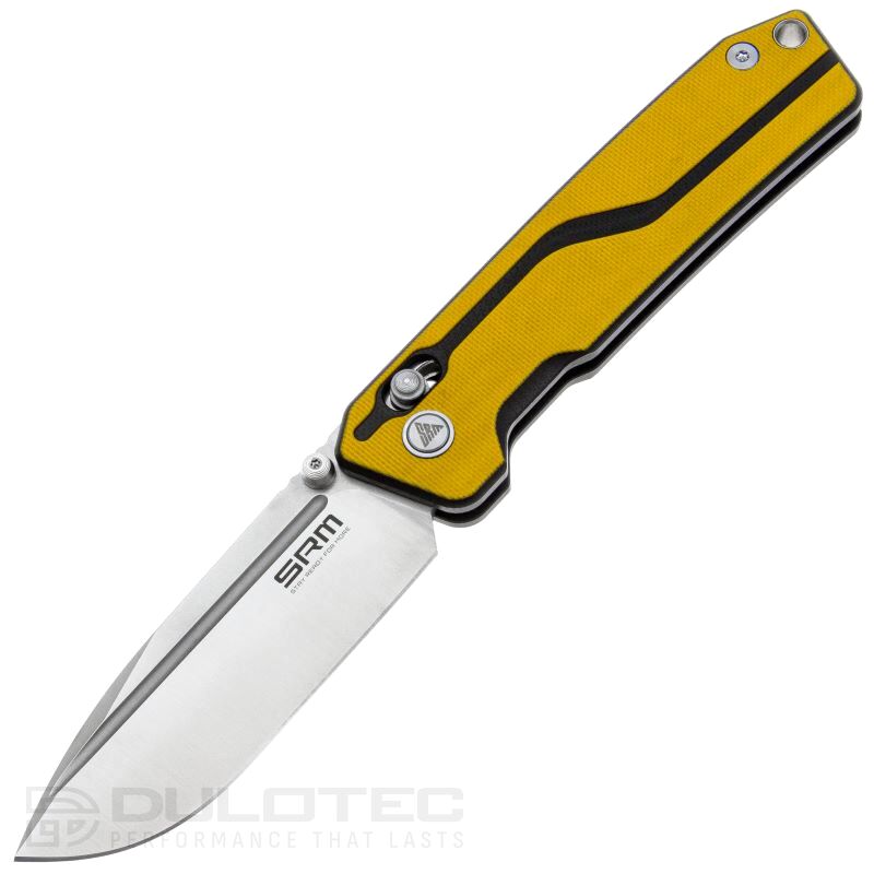 SRM 7228L-GW Folding Knife - G10 handle and 10Cr15MoV steel » Dulotec.com
