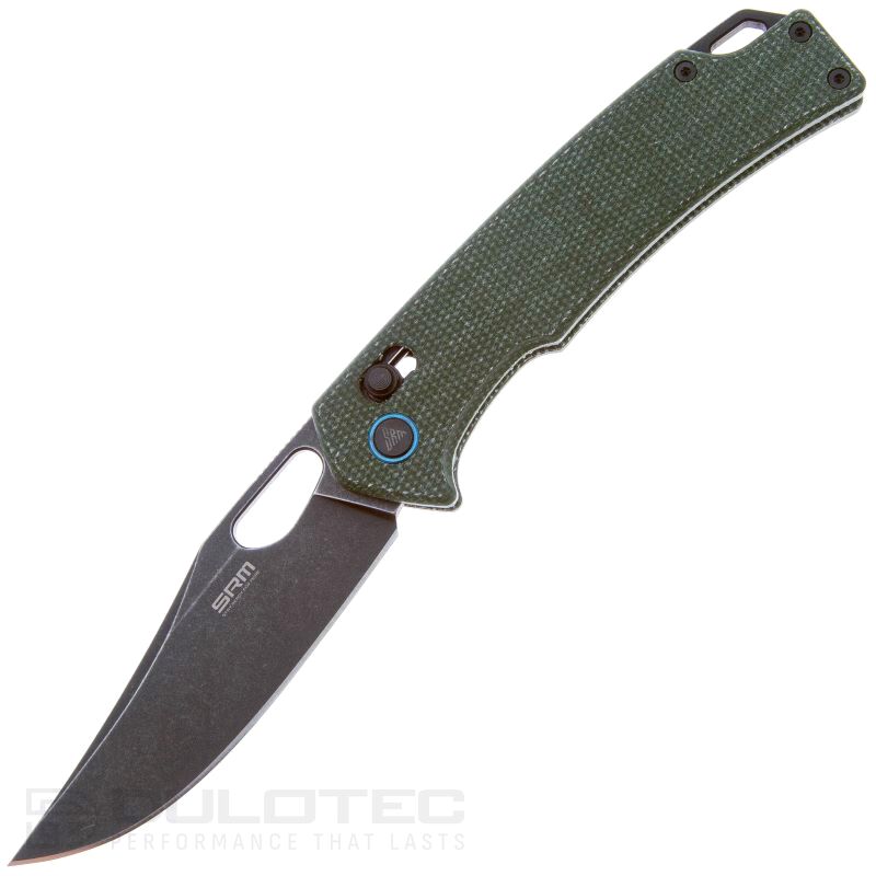 SRM 9203-MG2 Folding Knife - Micarta handle and 10Cr15MoV steel » Dulotec.com