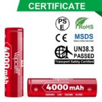 Vapcell 18650 N40 4000mAh 10A Battery » Dulotec.com