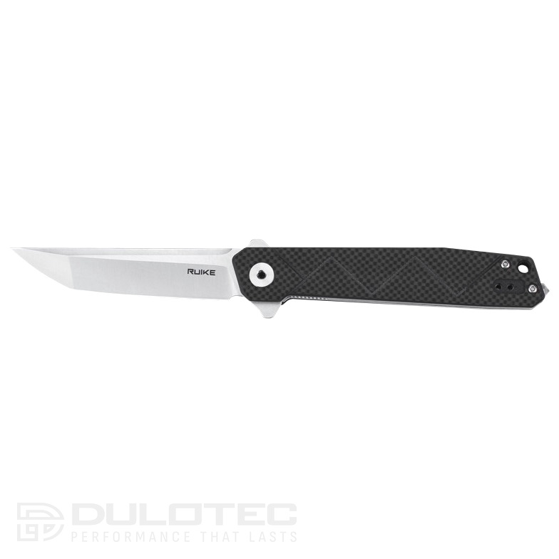 Ruike P127-CB Folding Knife - Black 14C28N Stainless Steel » Dulotec.com
