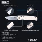 SRM 255L-GT Folding Knife - G10 handle and 10Cr15MoV steel » Dulotec.com