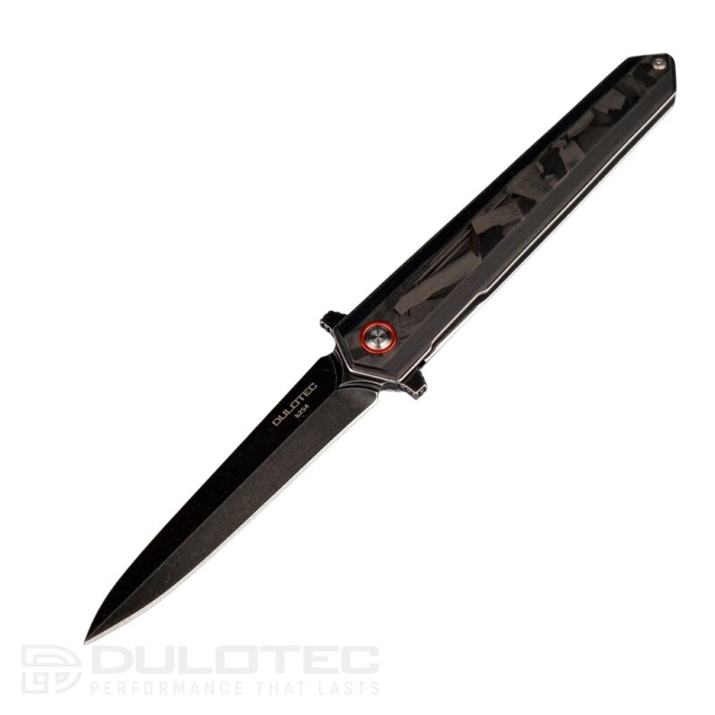 Dulotec K254-CF Folding Knife - G10 handle with carbon coating and 8Cr stainless steel » Dulotec.com