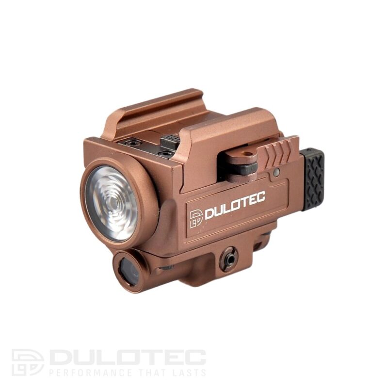 Dulotec G3 Brown Pistol Flashlight – Under-barrel with Green Laser Designator » Dulotec.com