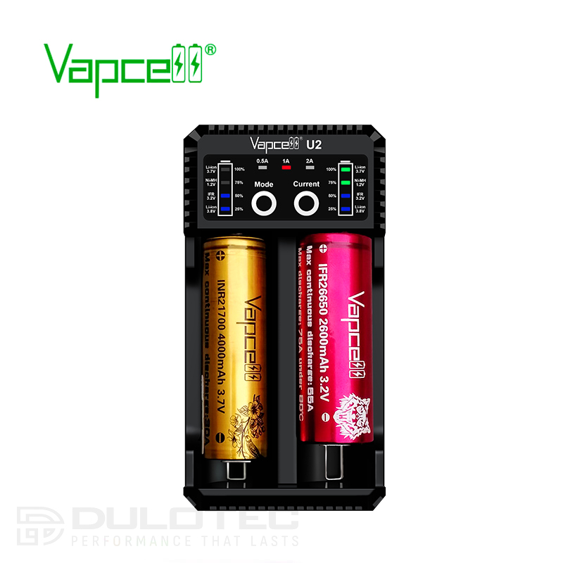 Vapcell U2 Charger » Dulotec.com