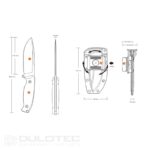 Ruike Jager F118-G Hunting Knife with 14C28N Blade and Multi-Position Sheath » Dulotec.com