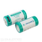 Keeppower RCR123A 1000mAh Battery with Protection and USB-C Charging » Dulotec.com
