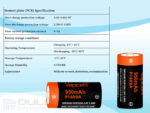 Vapcell 16340 P1609A 950mAh 3A Battery » Dulotec.com