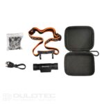 Powerful Dulotec H5 headlamp + 3400 mAh battery, with white and green light » Dulotec.com