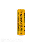 Vapcell 14500 F12 1250mAh 3A Battery with a Protruding Positive Terminal » Dulotec.com