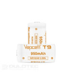 Vapcell 16340 T9 950 mAh 3A Battery » Dulotec.com