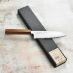 Tojiro REPPU Kiritsuke Bunka 170 mm Kitchen Knife FD-1361 - SG2 laminate - teak handle » Dulotec.com