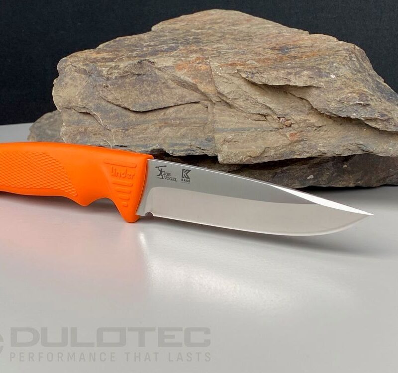 Linder Joe Vogel Evo-X Super Edge 7 Fixed-Blade Knife — Orange Handle » Dulotec.com
