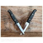 Joe Vogel Evolution Linder Wanger Fixed-Blade Knife - Black Handle » Dulotec.com