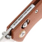 SRM 255L-MN Folding Knife - Micarta handle and 10Cr15MoV steel » Dulotec.com