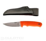 Linder Super Edge 1 Fixed-Blade Knife - Orange Handle » Dulotec.com