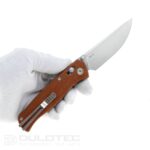 SRM 255L-MN Folding Knife - Micarta handle and 10Cr15MoV steel » Dulotec.com