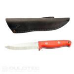 Joe Vogel Evolution Linder Wanger Fixed-Blade Knife — Orange Handle » Dulotec.com