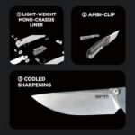SRM 255L-MN Folding Knife - Micarta handle and 10Cr15MoV steel » Dulotec.com