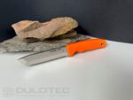 Linder Worker Super Edge 8 Fixed-Blade Knife - Orange Handle » Dulotec.com