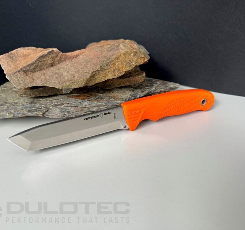 Linder Worker Super Edge 8 Fixed-Blade Knife - Orange Handle » Dulotec.com