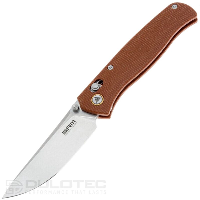SRM 255L-MN Folding Knife - Micarta handle and 10Cr15MoV steel » Dulotec.com