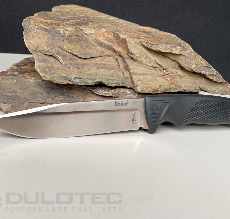 Linder Super Edge 5 Fixed-Blade Knife - Black Handle » Dulotec.com