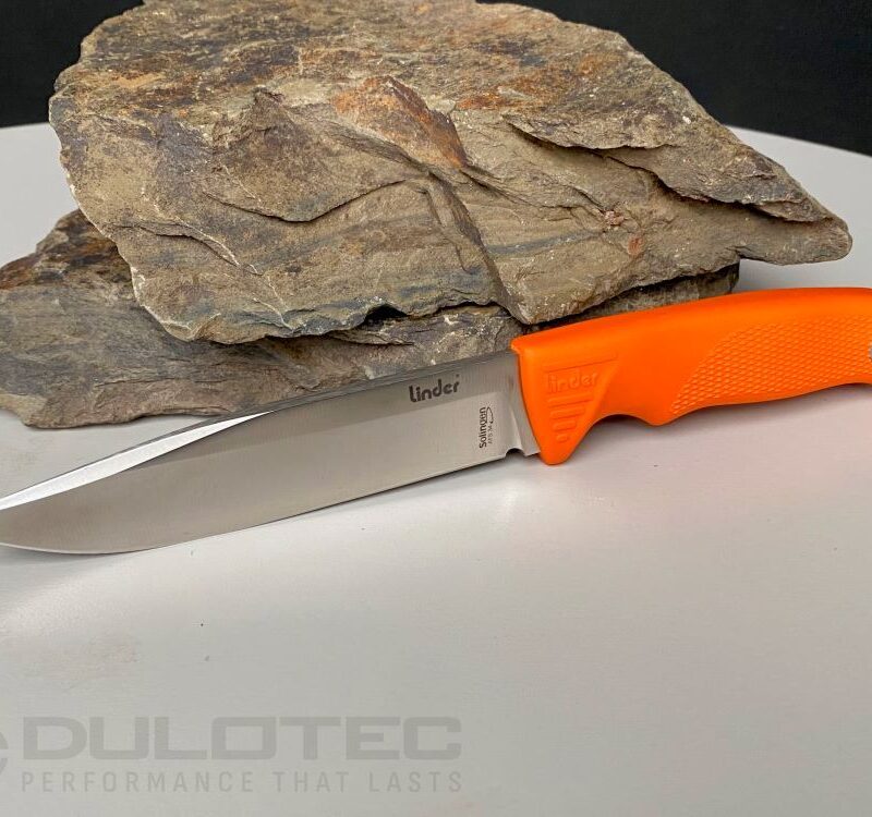 Linder Super Edge 5 Fixed-Blade Knife - Orange Handle » Dulotec.com