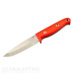 Joe Vogel Evolution Linder Wanger Fixed-Blade Knife — Orange Handle » Dulotec.com