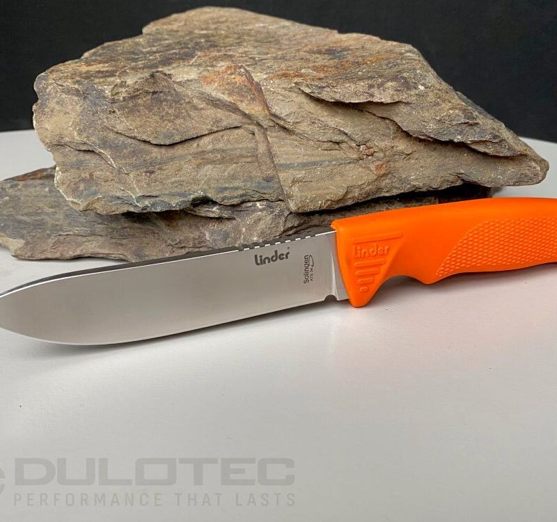 Linder Super Edge 2 Fixed-Blade Knife - Orange Handle » Dulotec.com