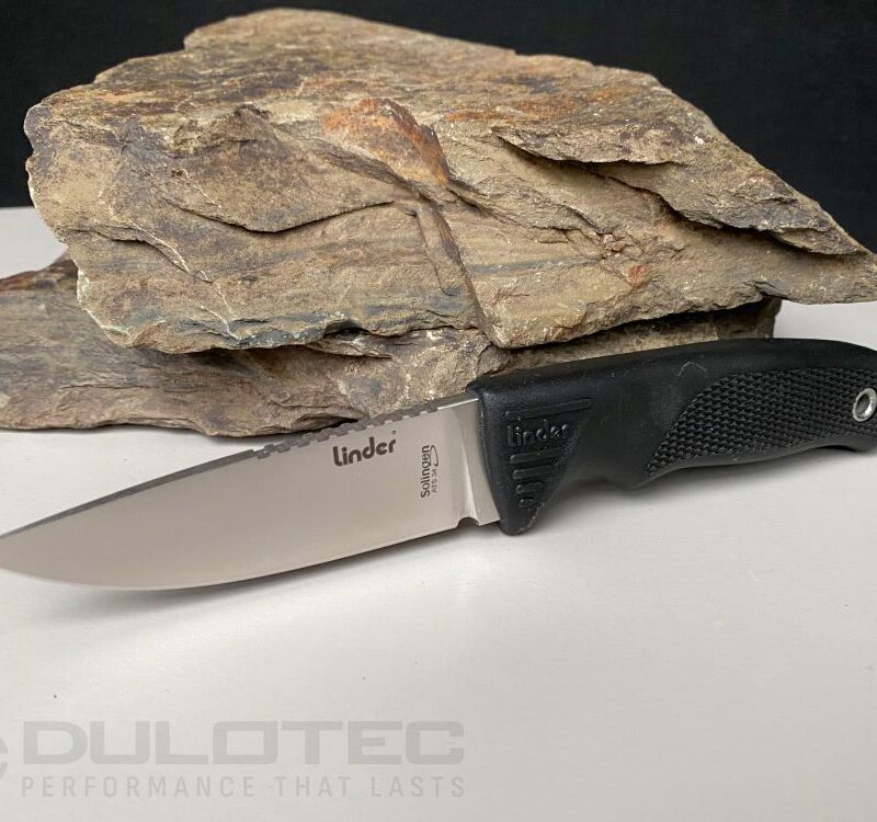 Linder Super Edge 1 Fixed-Blade Knife - Black Handle » Dulotec.com