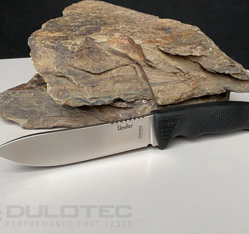 Linder Super Edge 2 Fixed-Blade Knife - Black Handle » Dulotec.com