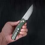 SRM 255L-MG2 Folding Knife with a Micarta handle and laminated 140Cr steel » Dulotec.com