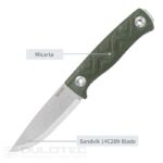 SRM 702T Travel Knife with a fixed blade made of Sandvik 14C28N » Dulotec.com