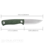 SRM 702T Travel Knife with a fixed blade made of Sandvik 14C28N » Dulotec.com