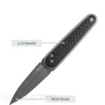 SRM 251MB-GB Folding Knife - G10 handle with carbon coating and N690 steel » Dulotec.com
