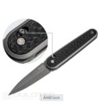 SRM 251MB-GB Folding Knife - G10 handle with carbon coating and N690 steel » Dulotec.com