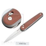 SRM 251MB-MN Folding Knife - Micarta handle and N690 steel » Dulotec.com