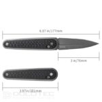 SRM 251MB-GB Folding Knife - G10 handle with carbon coating and N690 steel » Dulotec.com