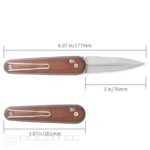 SRM 251MB-MN Folding Knife - Micarta handle and N690 steel » Dulotec.com
