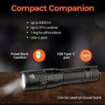 Dulotec Ringo High-Power Flashlight, 2,400 lumens, up to 500 meters on a single battery charge » Dulotec.com