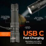Dulotec Ringo High-Power Flashlight, 2,400 lumens, up to 500 meters on a single battery charge » Dulotec.com
