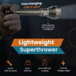 Powerful Long-Range Flashlight Dulotec Tracker 1300 - Up to 6,500 lumens, up to 1,300 meters » Dulotec.com
