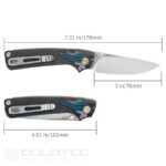 SRM 106M-GK Folding Knife - G10 handle and 14C28N steel » Dulotec.com