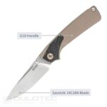 SRM 106M-GW Folding Knife - G10 handle and 14C28N steel » Dulotec.com