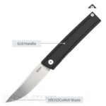 SRM 401LC-GB Folding Knife - G10 handle and 10Cr15MoV steel » Dulotec.com