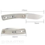 SRM 105M-GK Folding Knife - G10 handle and 14C28N steel » Dulotec.com