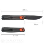 SRM 135-GJ Folding Knife - G10 handle and 14C28N steel » Dulotec.com