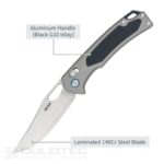 SRM Retriever 9203-AK Folding Knife - Aluminum Alloy Handle and Laminated 140Cr Steel » Dulotec.com